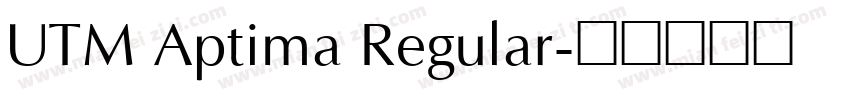 UTM Aptima Regular字体转换